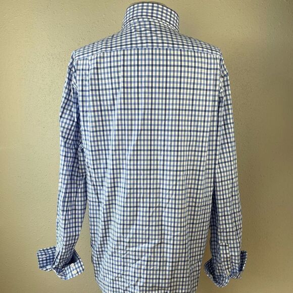 EUC Tommy Hilfiger Mens Long Sleeve Button Down Slim Fit Shirt Sz 16 1/2, 34-35 - Picture 5 of 7